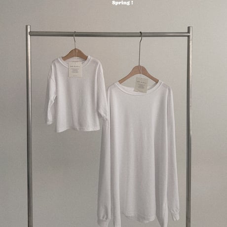 bellabambina/1. adlut plain box T-shirt ADULT
