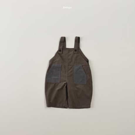 amigo/7. corduroy two color overalls  XS-XL