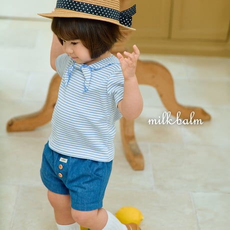 milkbalm/30. 26 sailer half t T-shirt XS-XL