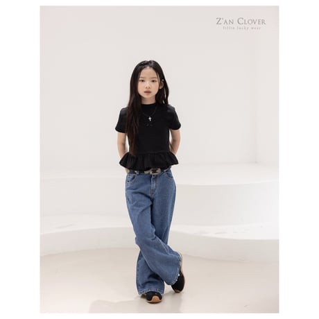 zanclover/32. denim flare pants 13-19