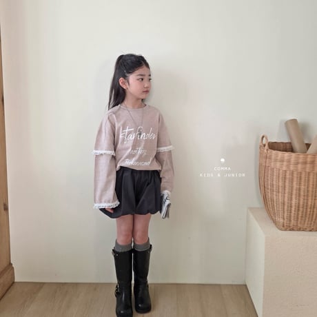 comma/60. point lace T-shirt 160-170