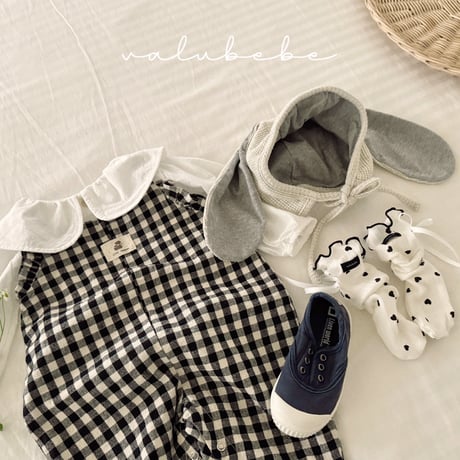valubebe/28. check overalls suit 6M-18M