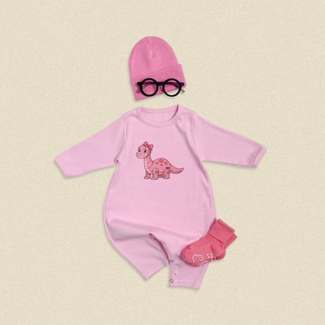 oottbebe/11. dinosaur FullBody suit S(0-6M)-M(6-12M)