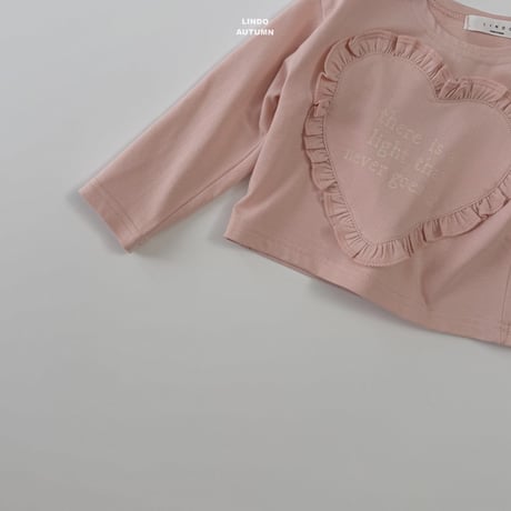 lindo/37. Hearts fril T-shirt XS-XL