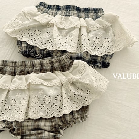 valubebe/17. check lace bloomer 6M-18M