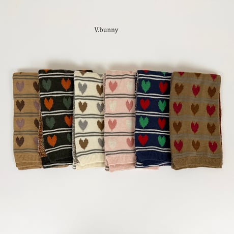 vbunny/29. two two heart muffler FREE(130CM_18CM)