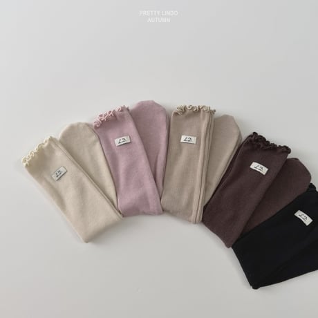 lindo/49. soft golgi long socks FREE