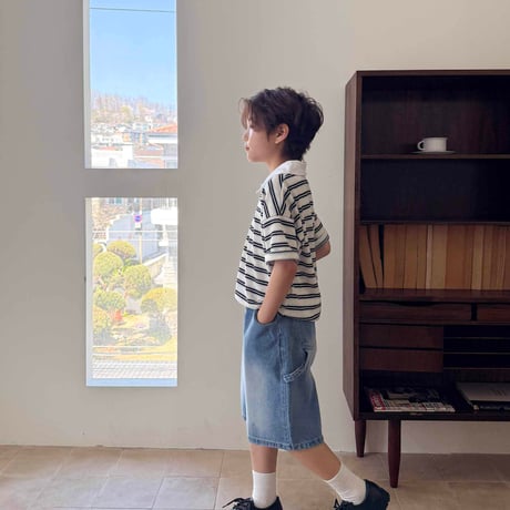 fromi/6. Carpenter half denim pants JS-JL