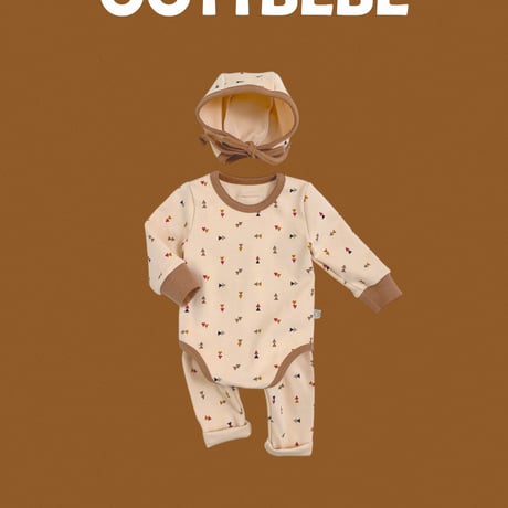oottbebe/14. Triangle rectangle suit bonnet set S(0-6M)-M(6-12M)
