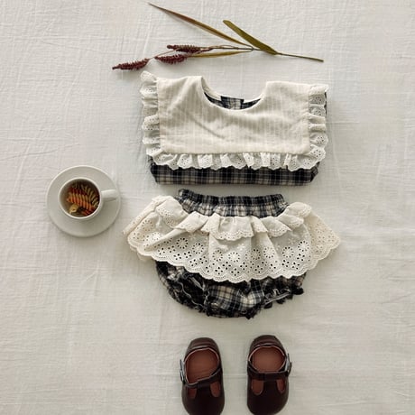 valubebe/17. check lace bloomer 6M-18M