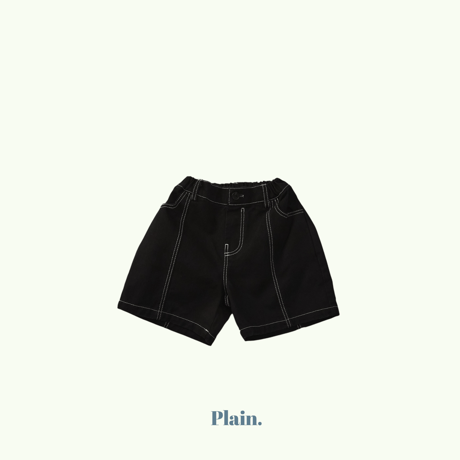 plain/44. stitch bermuda pants XS-XL