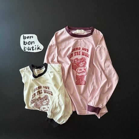 bonbonbutik/19. bear dori T-shirt XS-XL
