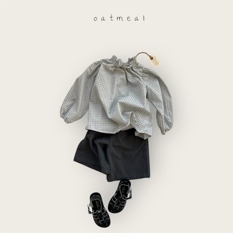 oatmeal/9. kids 8bu wide pants XS-XL