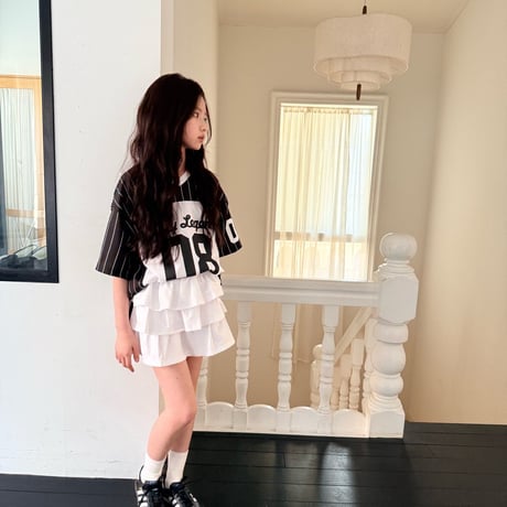 comma/122. two color number T-shirt 140-150