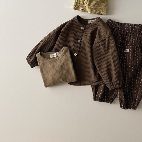 amigo/39. round shirring shirts blouse XS-XL