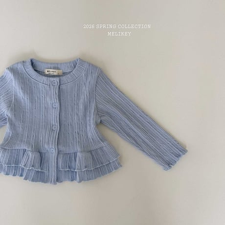 melikey/55. two two fril cardigan XS-XL