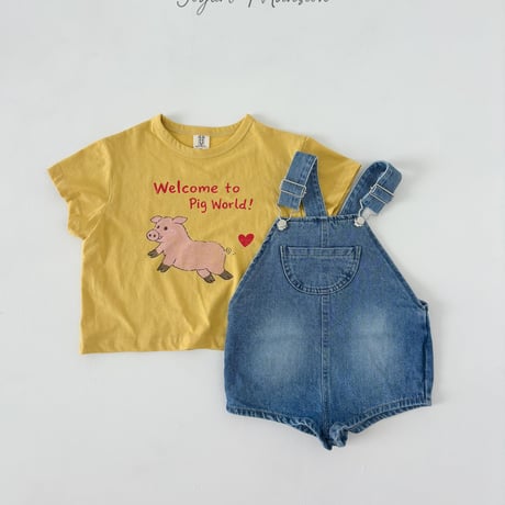 yogurtmansion/42. denim overalls pants XS-XL