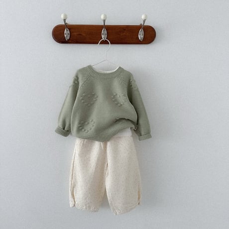 minirobe/3. Love eyelet knitwear   S-XL