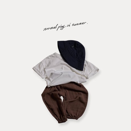 normalplay/10. bio washing half t T-shirt 12M-XL