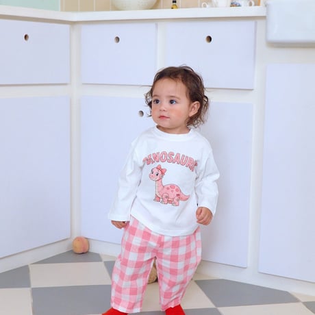 oottbebe/44. plan ) dinosaur updown set XS(0-1Y)-XL(4-5Y)