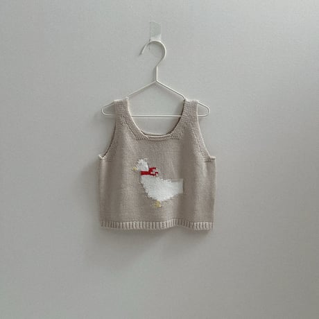 minirobe/28. Duck Knit Vest  S-XL