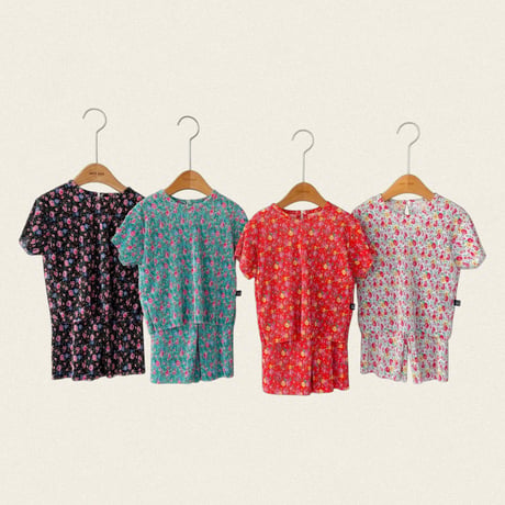 oottbebe/85. flower songe plitch updown set XS(1-2Y)-L(4-5Y)