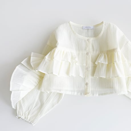 urbanrabbit/46. Ruffle Crop Shirt XS-XL