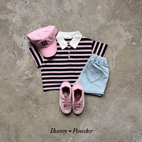 bunnypowder/187. summer collar T-shirt 2XL-4XL