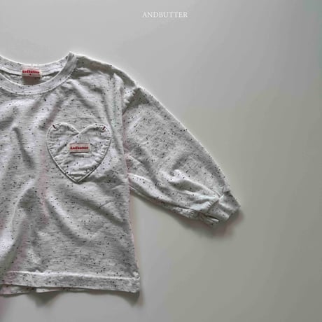 andbutter/40. Heart pocket Tee JS-JM