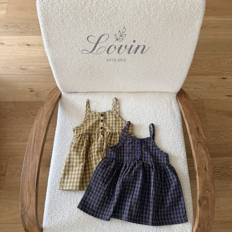 lovin/11. autumn check one-piece 1-11