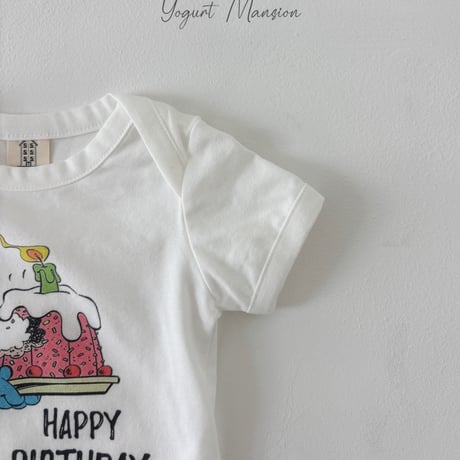 yogurtmansion/36. happy birthday T-shirt FREE(BEBE)