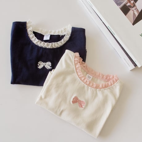 momoann/19. ribbon lace T-shirt 5-13