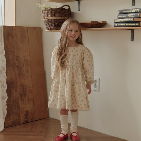 melikey/110. vintage flower one-piece JS-JM