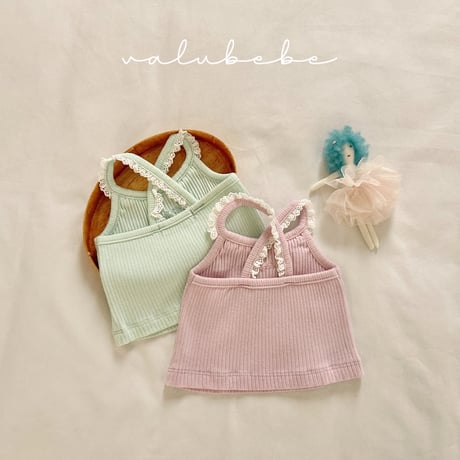 valubebe/59. cucumber lace top 6M-S