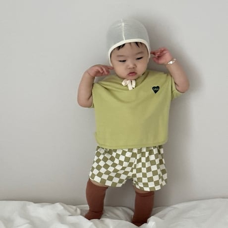 lalaland/49. checker board half pants 6M-18M