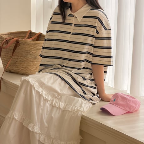 ninibello/134. adult ) Pawky collar T-shirt FREE