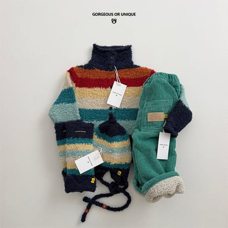 gou/101. colorfully cardigan XS(2-3Y)-XL(6-7Y)