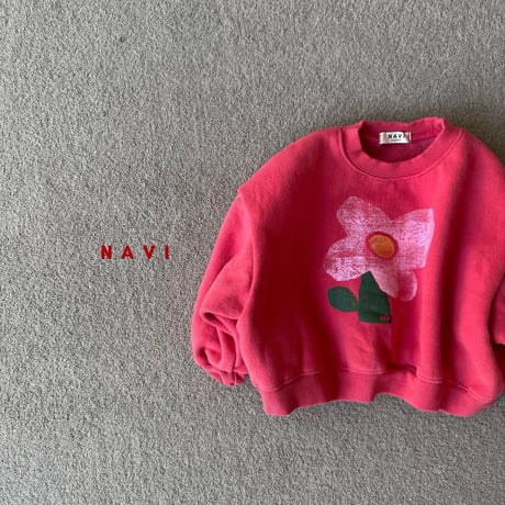 navi/63. dear crop man-to-man S-XL