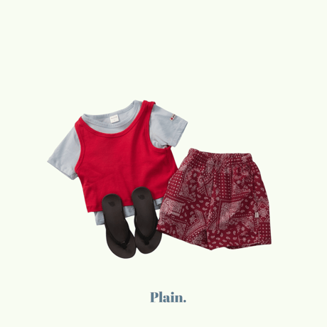 plain/42. peizzle half pants XS-XL