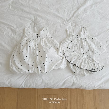 ninibello/186. bubble sleeveless blouse 12M-18M
