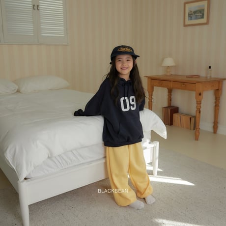 blackbean/35. number hood T-shirt S-XL