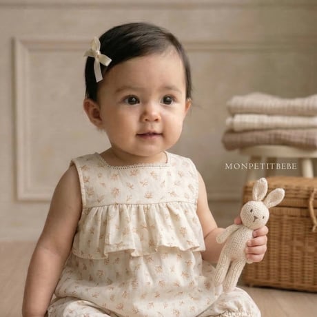 monpetitbebe/3. Rose Jumpsuit S(6M-12M)-M(12M-18M)