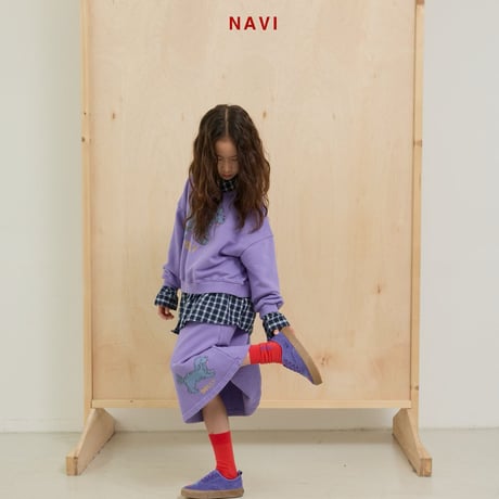 navi/25. dolri crop man-to-man S-XL