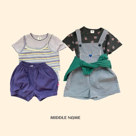 middlename/24. heart overalls pants JS-JM