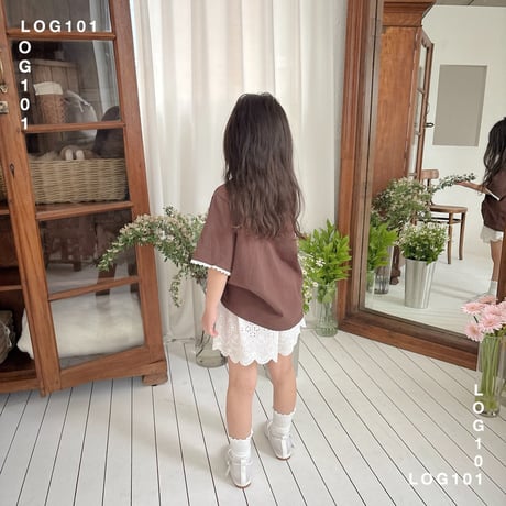 log101/42. lace half pants JS-JM
