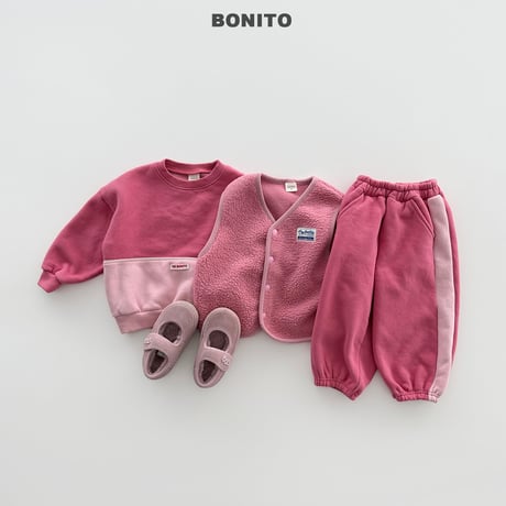 bonito/74. side two color jogger pants 12M-XL