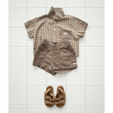 onu/41. summer check shirt XS-XL