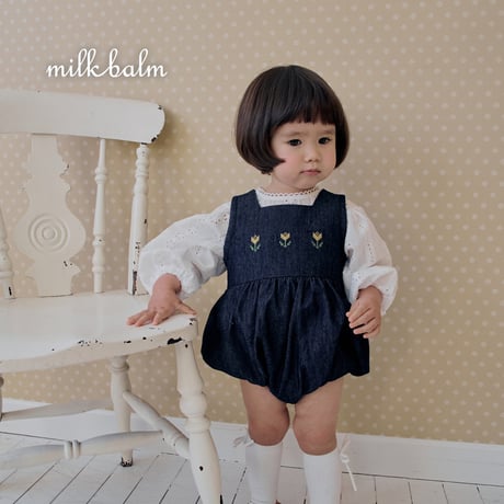 milkbalm/7. tulip denim suit XS(-6M)-M(12M-18M)