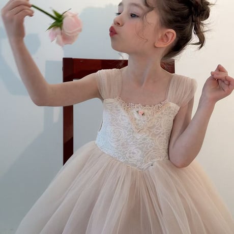 aiai/62. peach ballerina dress 90-130
