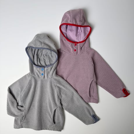 andbutter/24. Zigzag Snap Hoodie XS-XL